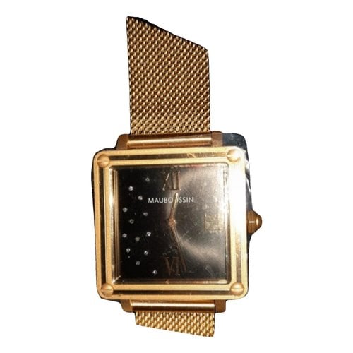 Pre-owned Mauboussin Watch In Gold