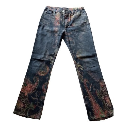Pre-owned Roberto Cavalli Straight Jeans In Multicolour