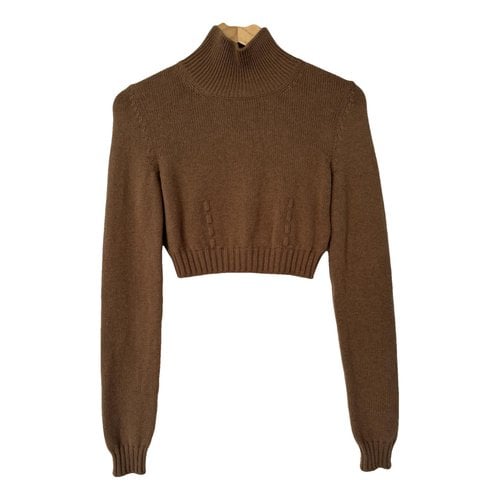Pre-owned Fendi Cashmere Top In Camel