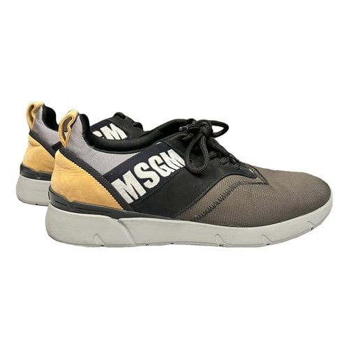 Pre-owned Msgm Low Trainers In Multicolour