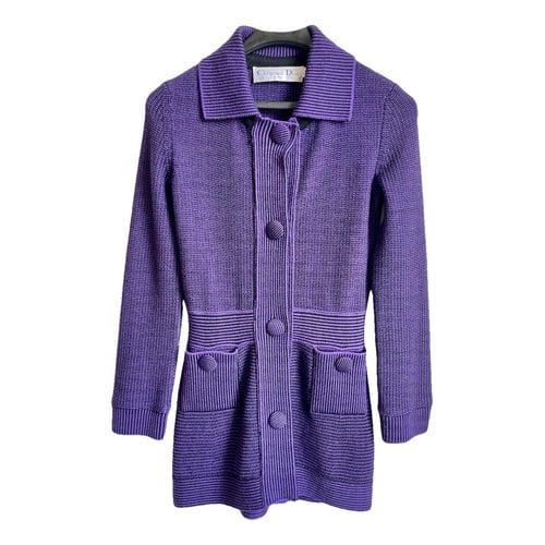 Pre-owned Dior Wool Coat In Multicolour