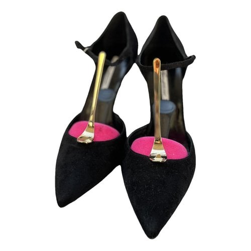 Pre-owned Brian Atwood Leather Heels In Black