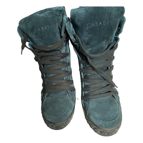 Pre-owned Casadei Trainers In Green