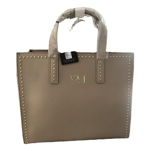 Pre-owned Byblos Vegan Leather Tote In Camel