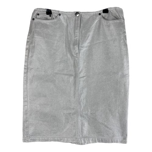 Pre-owned Joseph Mini Skirt In Silver