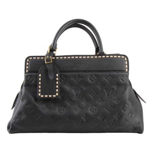 Pre-owned Louis Vuitton Vosges Leather Handbag In Black