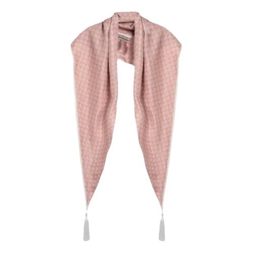 Pre-owned Balenciaga Silk Scarf In Pink