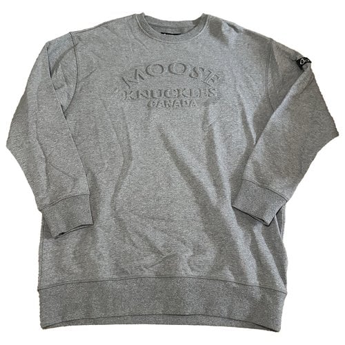 Pre-owned Moose Knuckles Sweatshirt In Grey