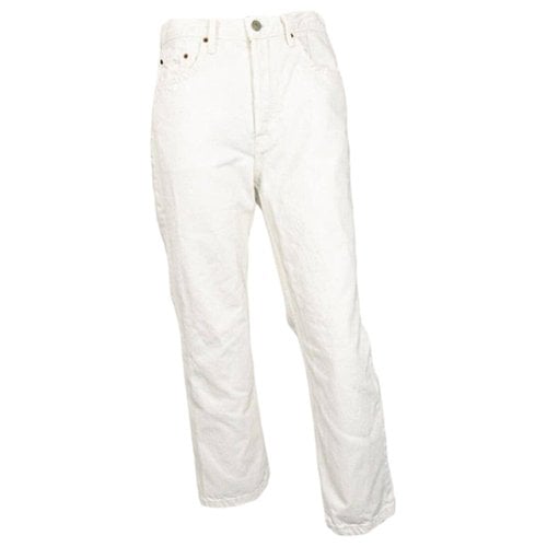 Pre-owned Grlfrnd Jeans In White