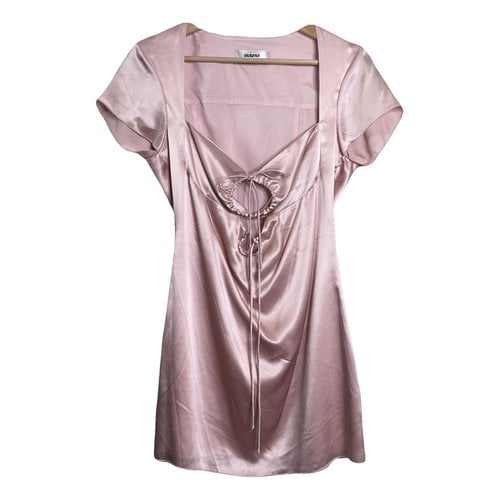 Pre-owned Guizio Silk Mini Dress In Pink