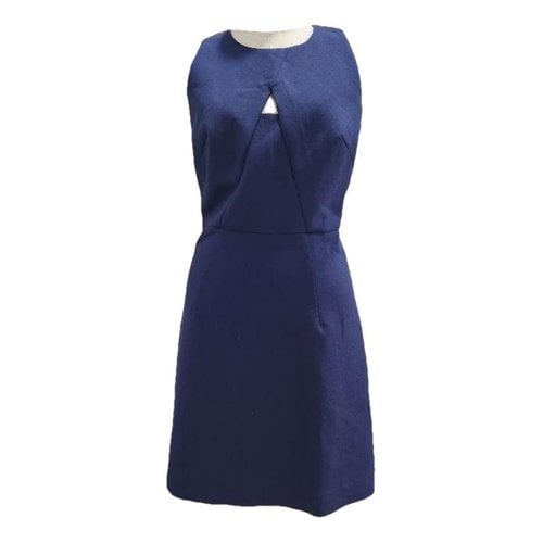 Pre-owned Milly Mini Dress In Navy