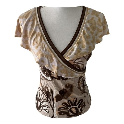 Pre-owned Emilio Pucci Silk Blouse In Brown