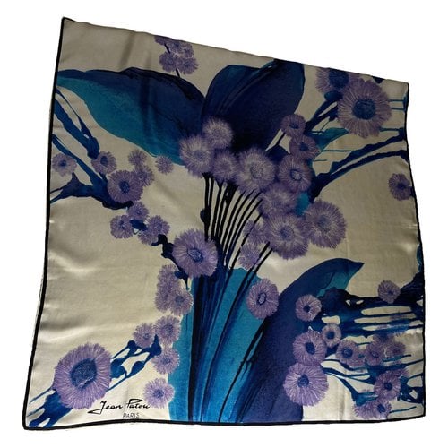 Pre-owned Jean Patou Silk Handkerchief In Multicolour