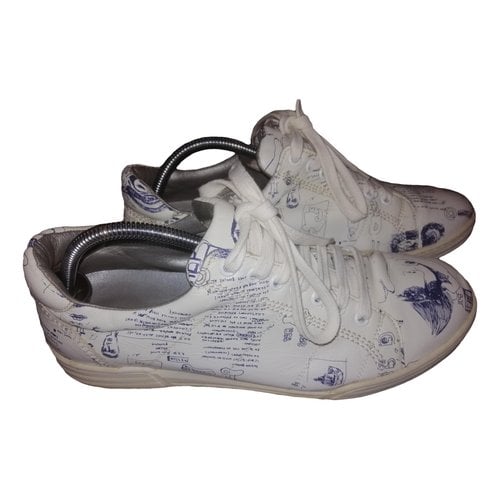 Pre-owned Marc Jacobs Leather Low Trainers In White