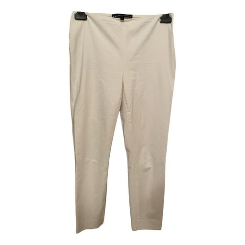 Pre-owned Ralph Lauren Straight Pants In White