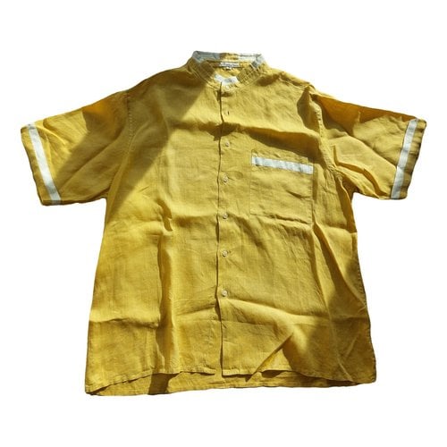 Pre-owned Brioni Linen Shirt In Yellow