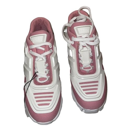 Pre-owned Prada Cloudbust Thunder Cloth Trainers In Pink