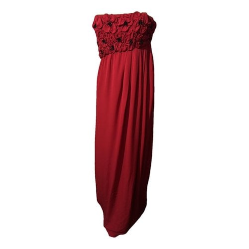 Pre-owned Moschino Cheap And Chic Silk Dress In Red