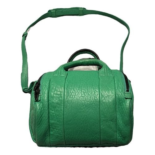Pre-owned Alexander Wang Rockie Leather Handbag In Green