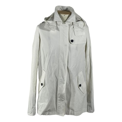 Pre-owned Burberry Coat In White