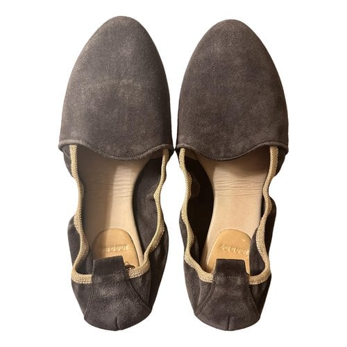 Pre-owned Brunello Cucinelli Ballet Flats In Grey