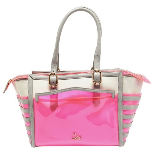 Pre-owned Christian Louboutin Leather Tote In Pink