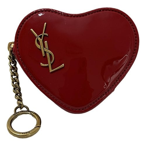 Pre-owned Saint Laurent Leather Purse In Red
