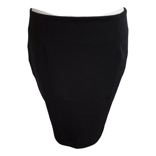 Pre-owned Balenciaga Wool Mini Skirt In Black