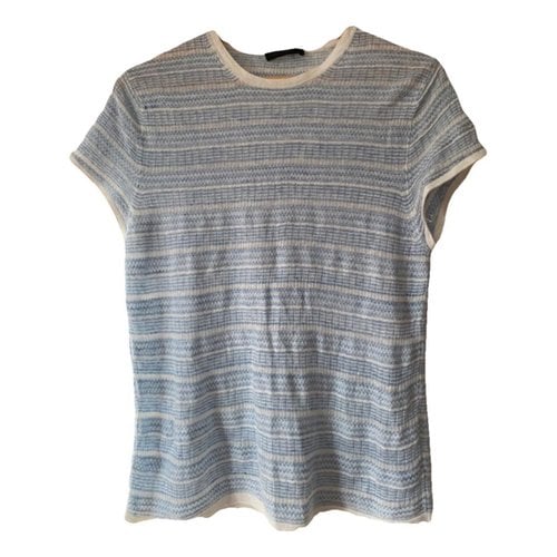 Pre-owned Drykorn Linen T-shirt In Blue