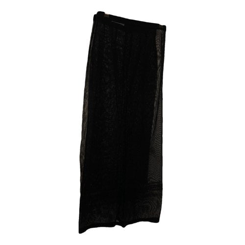 Pre-owned Dolce & Gabbana Maxi Skirt In Black