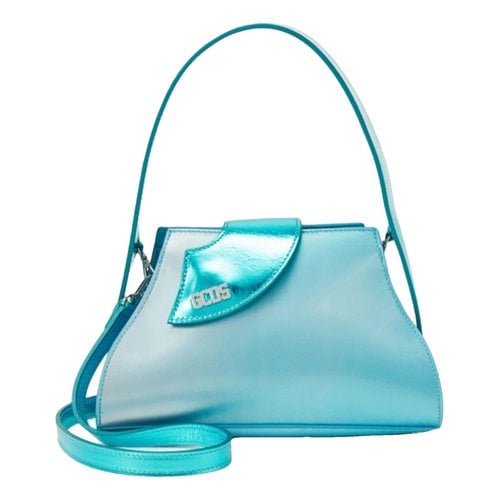Pre-owned Gcds Leather Handbag In Blue