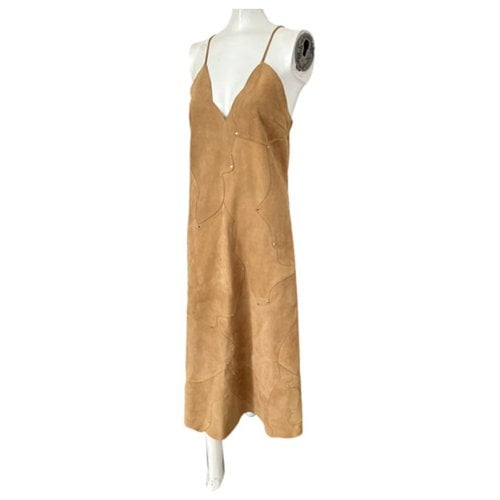 Pre-owned Chloé Leather Mid-length Dress In Other