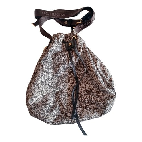 Pre-owned Borbonese Crossbody Bag In Brown