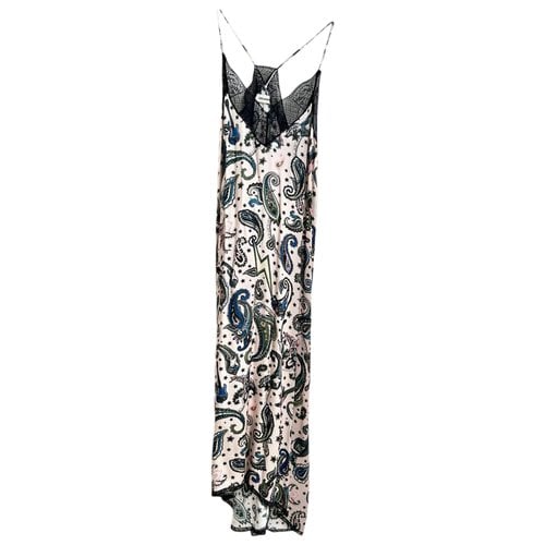 Pre-owned Zadig & Voltaire Spring Summer 2019 Maxi Dress In Black