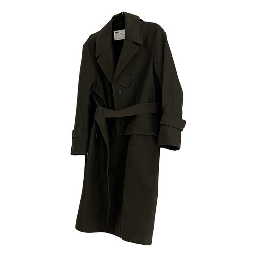 Pre-owned Margaret Howell Trench Coat In Green