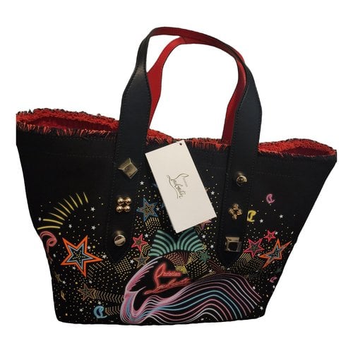 Pre-owned Christian Louboutin Cloth Tote In Black