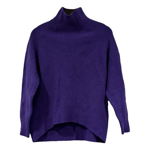 Pre-owned Massimo Dutti Wool Knitwear In Purple