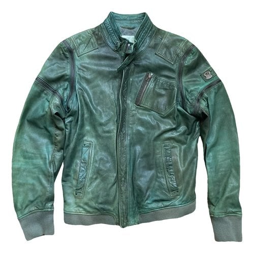 Pre-owned Diesel Leather Vest In Green