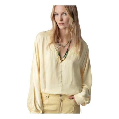 Pre-owned Zadig & Voltaire Blouse In Yellow