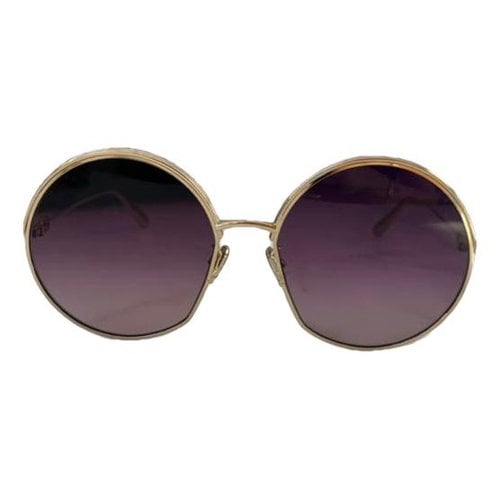 Pre-owned Dior Oversized Sunglasses In Purple