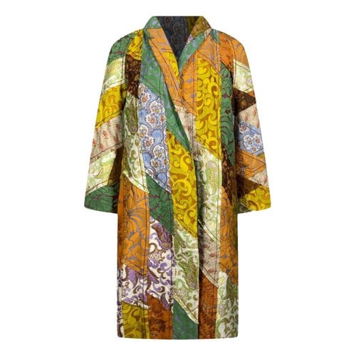 Pre-owned Prada Silk Coat In Multicolour