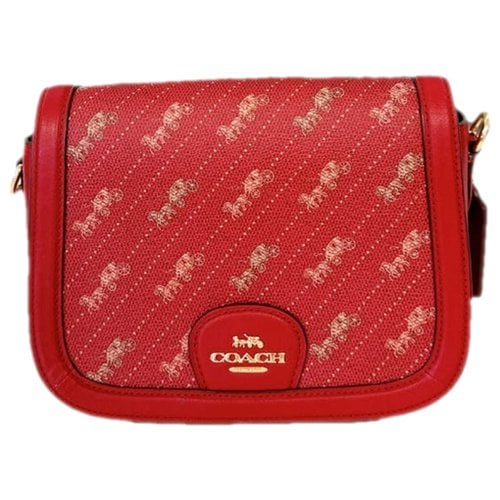 Pre-owned Coach Leather Wallet In Red