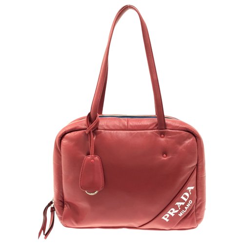 Pre-owned Shrimps Leather Handbag In Red