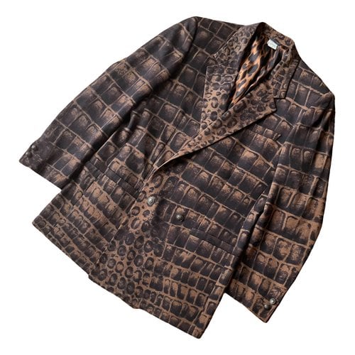 Pre-owned Versace Silk Jacket In Brown