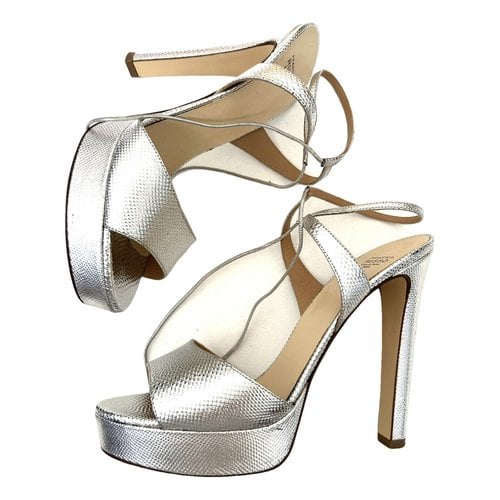 Pre-owned Francesco Russo Leather Sandals In Metallic