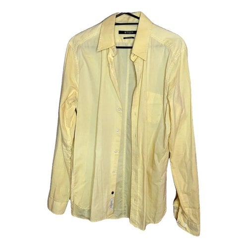 Pre-owned Tiger Of Sweden Linen Shirt In Yellow