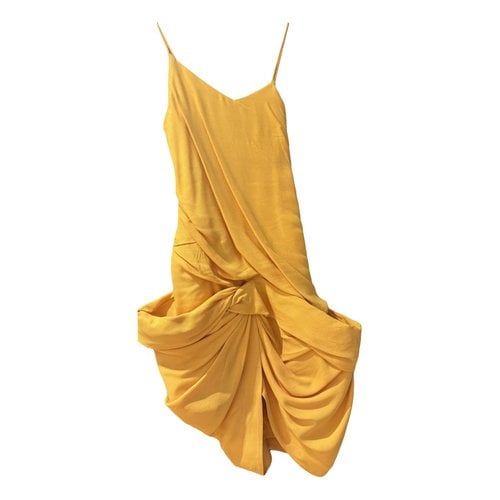 Pre-owned Jacquemus La Bomba Mid-length Dress In Yellow