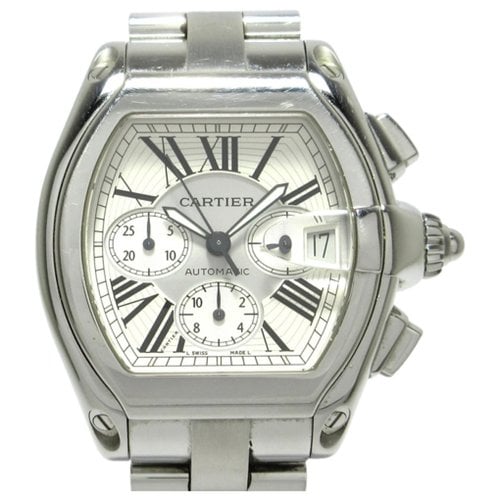 Pre-owned Cartier Roadster Watch In Silver
