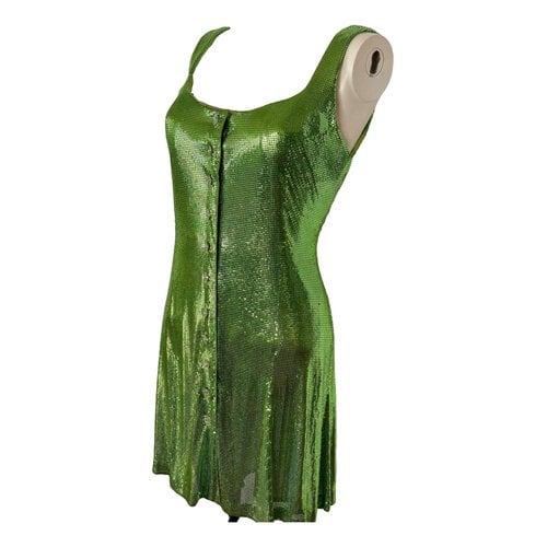 Pre-owned Versace Mid-length Dress In Green