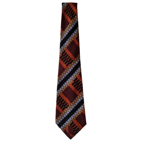 Pre-owned Saint Laurent Silk Tie In Multicolour